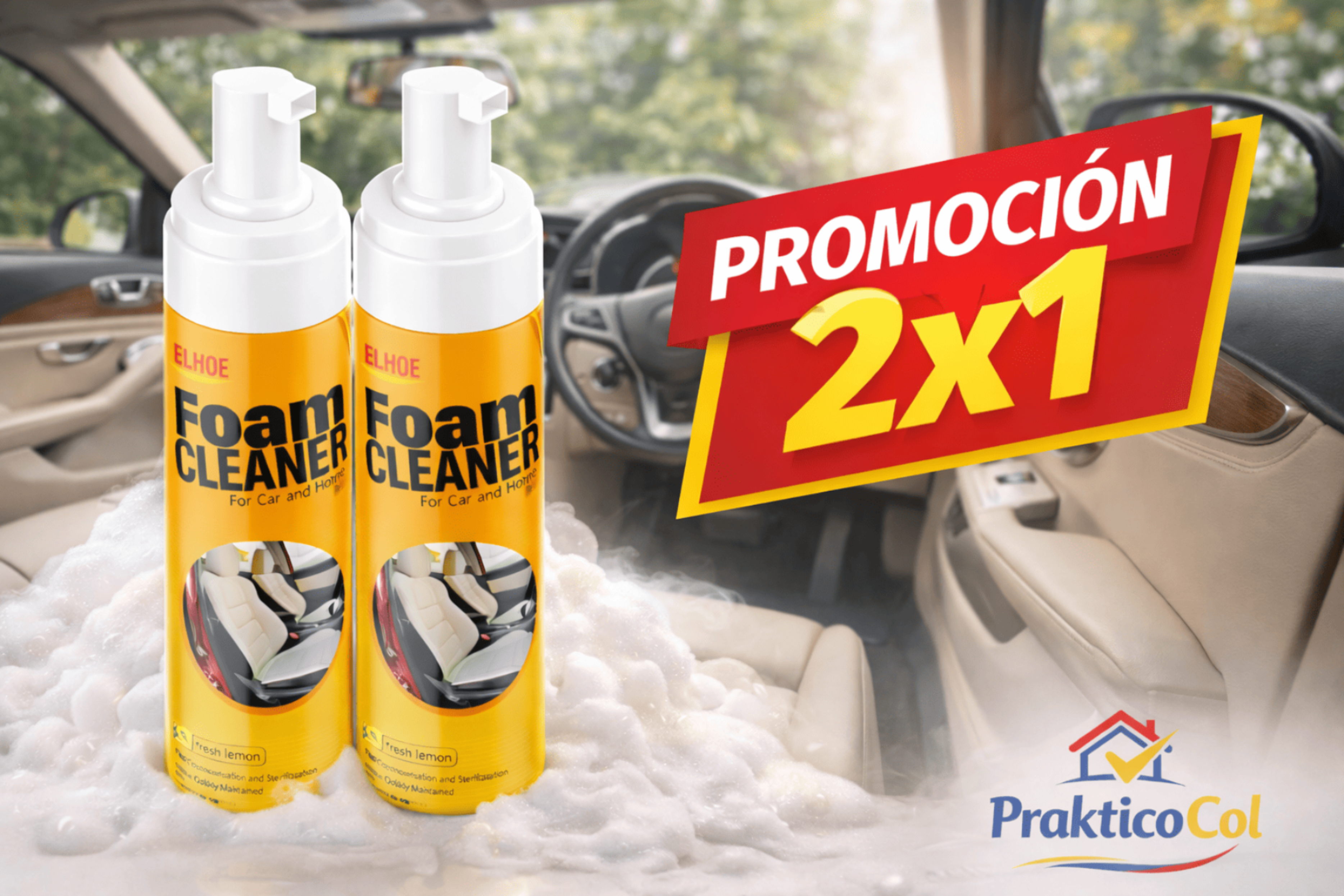 OFERTA ESPECIAL 2X1: Foam Cleaner Espuma Limpiadora 250 ml